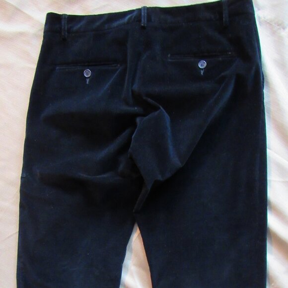 AMINA RUBINACCI Napoli Women's Pants Velour Cotton Black ,IT 44, made in Italy - Picture 2 of 7